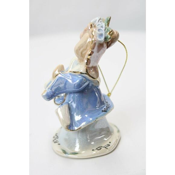 Vintage 2001 Blue Sky Corp "Joy" Angel Christmas Ornament Heather Goldmine - Picture 5 of 8